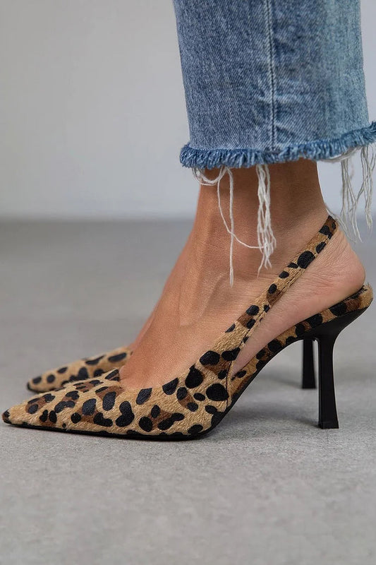 Ambra™ | Δεκολτέ Λεοπάρδαλη Slingback