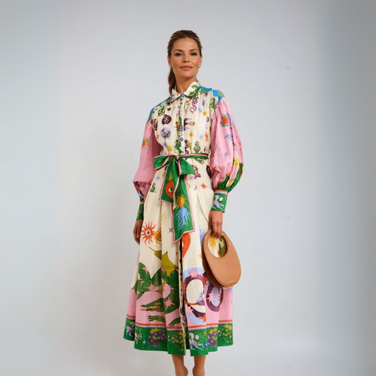 Dorthe™ | Κομψό Ιταλικό Maxi Φόρεμα