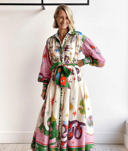 Dorthe™ | Κομψό Ιταλικό Maxi Φόρεμα